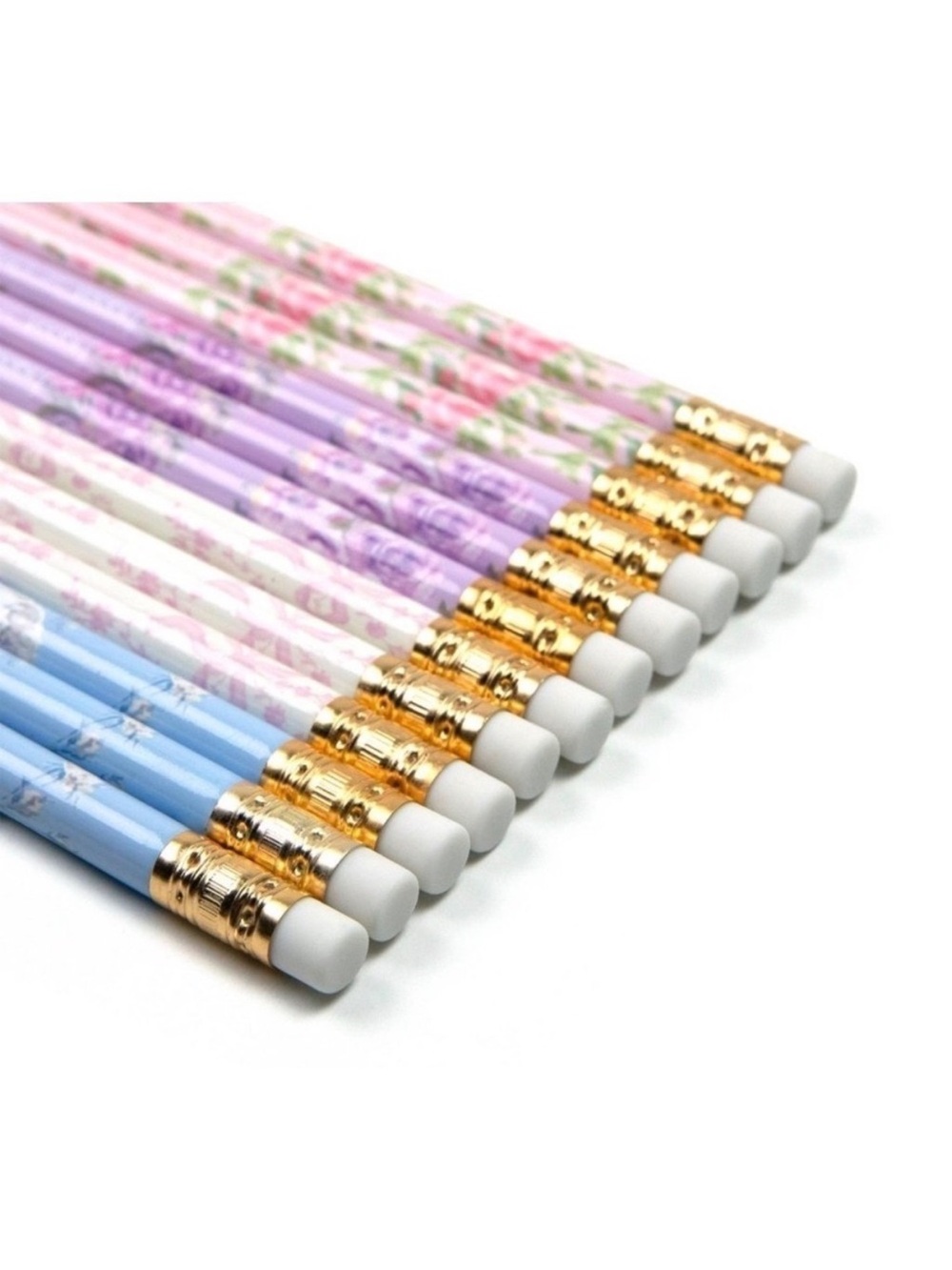 LoveShackFancy x Target Floral No.2 Pencil Set - Pastel (12-Pack) - Picture 3 of 3
